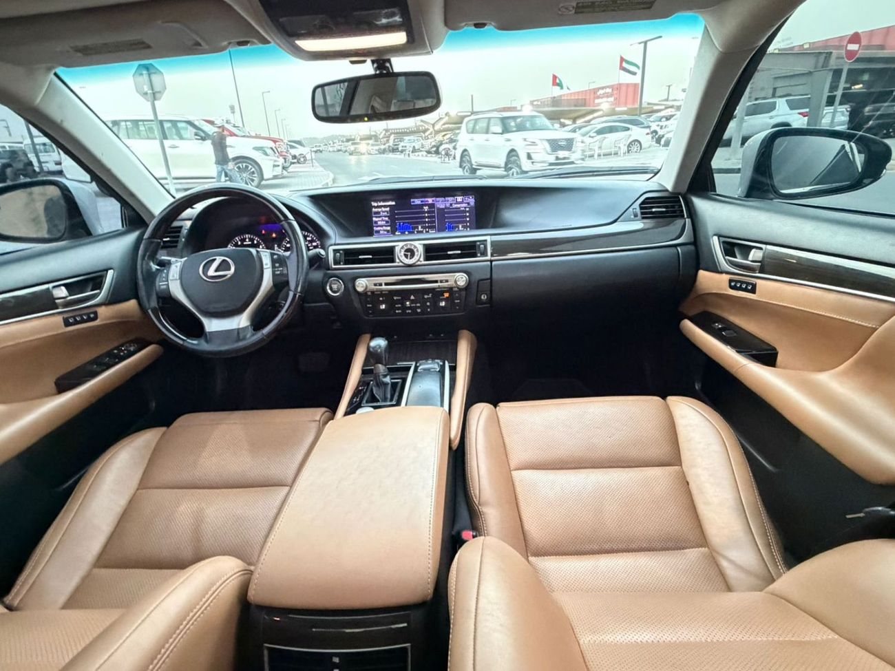 Lexus GS350 F-Sport 3.5L فل اوبشن بفتحة سقف