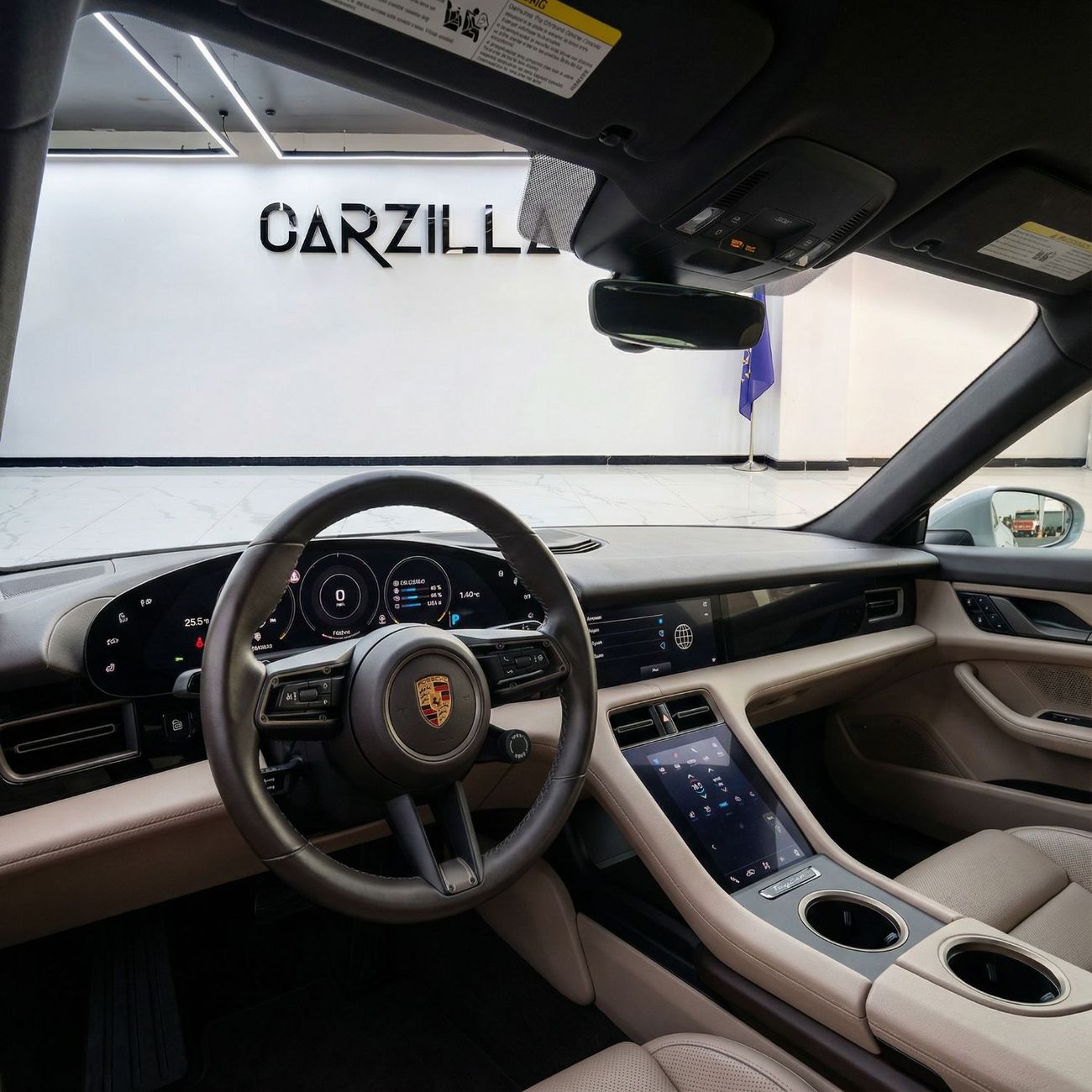 Porsche Taycan Base AED 4,602 /Monthly  l Porsche Taycan – 79.2 kWh Electric Luxury Sedan l White