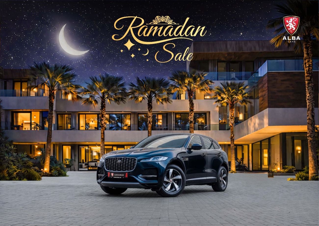 جاكوار F بيس F-Pace S | 2,644 P.M | 0% Downpayment | F-PACE S | LOW KMS | WARRANTY! | Ramadan Offer!