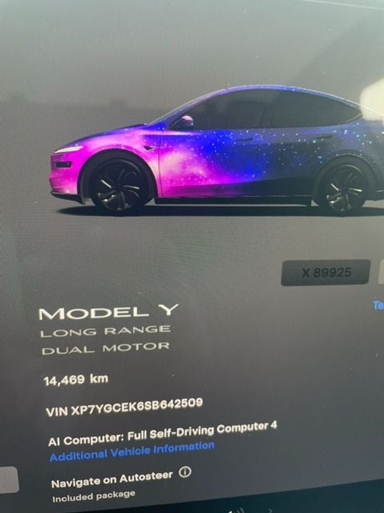 Tesla Model Y LONG RANGE AWD DUAL MOTOR 2025 GCC LOW MILEAGE WITH TESLA AGENCY WARRANTY & FULL SELF DRIVE ENHANCED AUTO PILOT