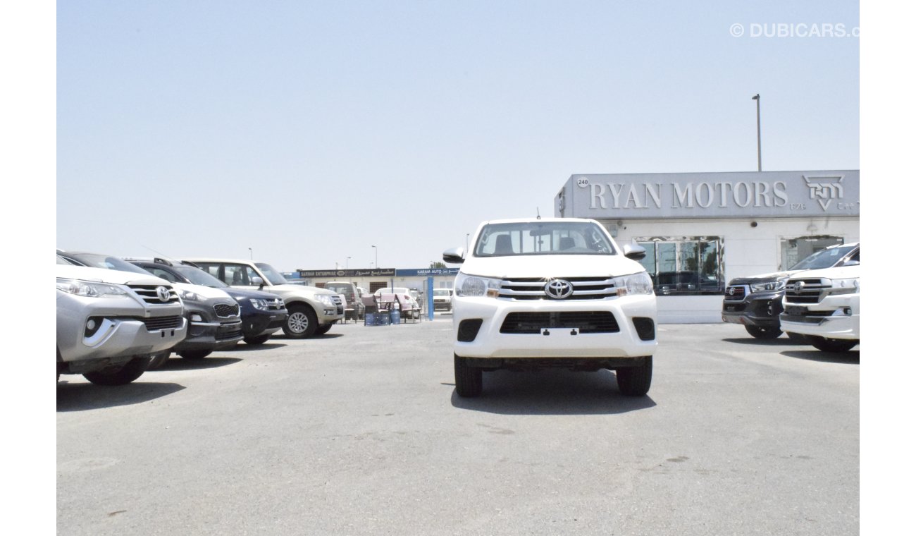 Toyota Hilux 2.7L DLX  PETROL 4 CYLINDER  SINGLE CABIN MANUAL TRANSMISSION WHITE 2 SEATS ONLY FOR EXPORT