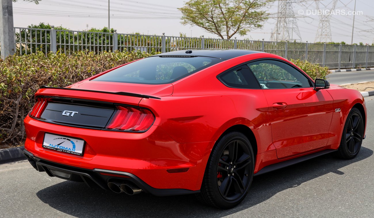 فورد موستانج 2020 GT بلاك إيديشن, 5.0, V8 , مطابق المواصفات الخليجي,عداد رقمي,3 سنوات أو 100K كم ضمان+K60كم صيانة