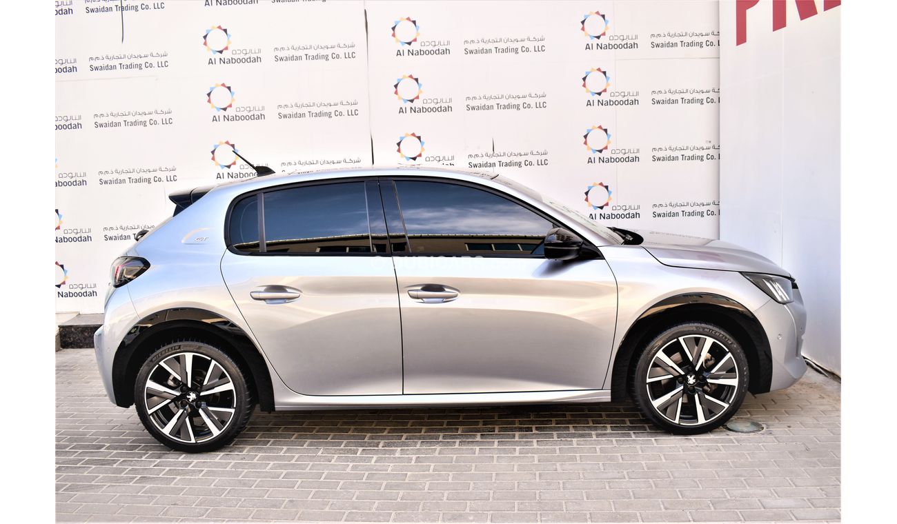 Peugeot 208 AED 703 PM | 1.2L GT GCC AGENCY WARRANTY UP TO 2026 OR 100K KM