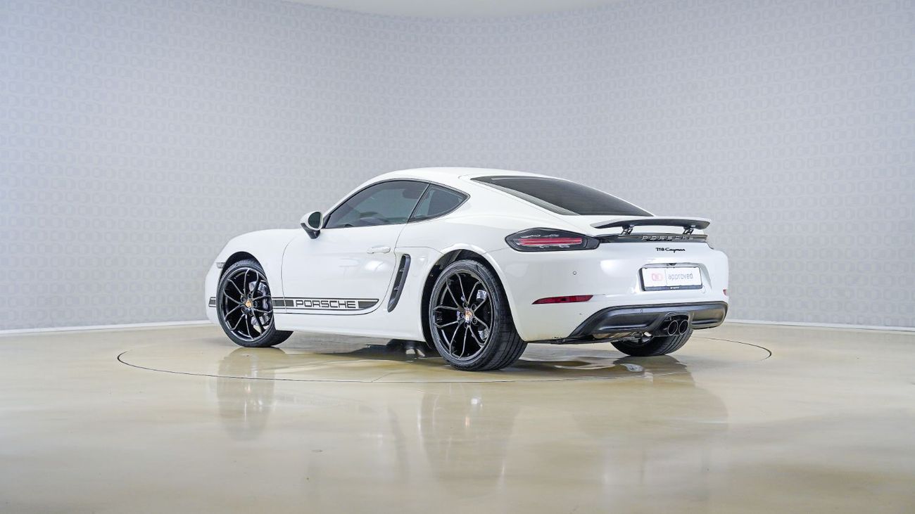 بورش كايمان 718 Std 2.0L A/T | AED 4,913 PM | Warranty August 2026 | GCC