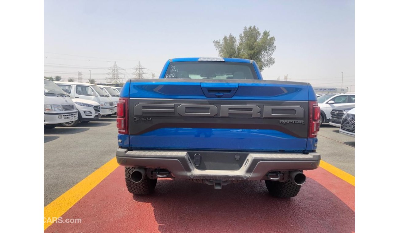 فورد F 150 FORD F150 RAPTOR SUPER CAB 3.5L ، بنزين ، 4WD ، موديل 2021 ، خارجي أزرق مع جلد داخلي أزرق وأسود ، لل