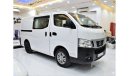 Nissan Urvan Panel Van Std EXCELLENT DEAL for our Nissan Urvan NV350 ( 2014 Model! ) in White Color! GCC Specs