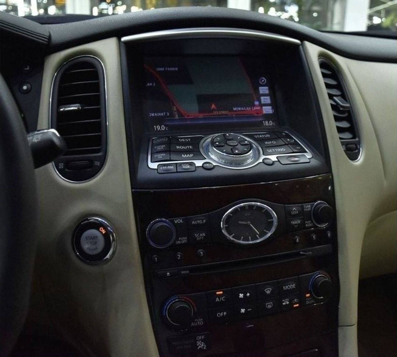 إنفينيتي QX50 EXCELLENT DEAL for our Infiniti QX50 ( 2017 Model ) in Burgundy Color GCC Specs