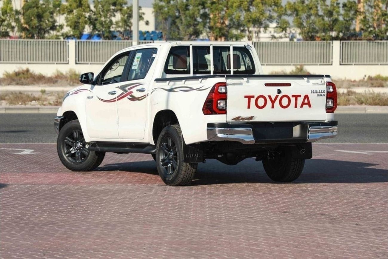تويوتا هيلوكس 2025 TOYOTA HILUX 2.7 SR5 - SUPER WHITE inside RED | Export Only
