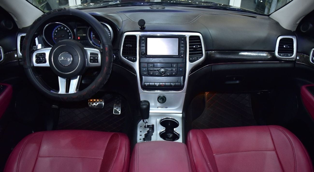 جيب جراند شيروكي EXCELLENT DEAL for our Jeep Grand Cherokee SRT8 ( 2012 Model ) in Black Color GCC Specs