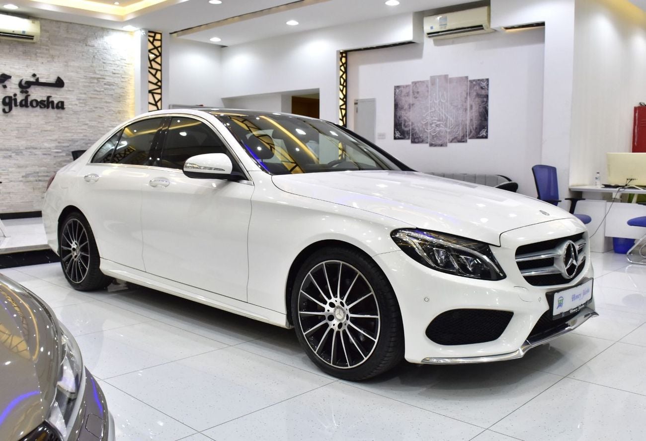 Mercedes-Benz C 200 EXCELLENT DEAL for our Mercedes Benz C200 ( 2015 Model ) in White Color GCC Specs