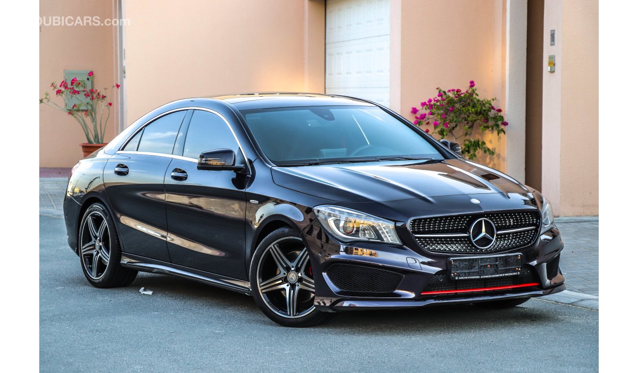 Mercedes-Benz CLA 250 AMG 2016 GCC under Dealer Warranty with Zero Downpayment.