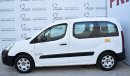 Peugeot Partner Tepee COMBI B9 1.6L MANUAL 2016 GCC DEALER WARRANTY AND FREE INSURANCE