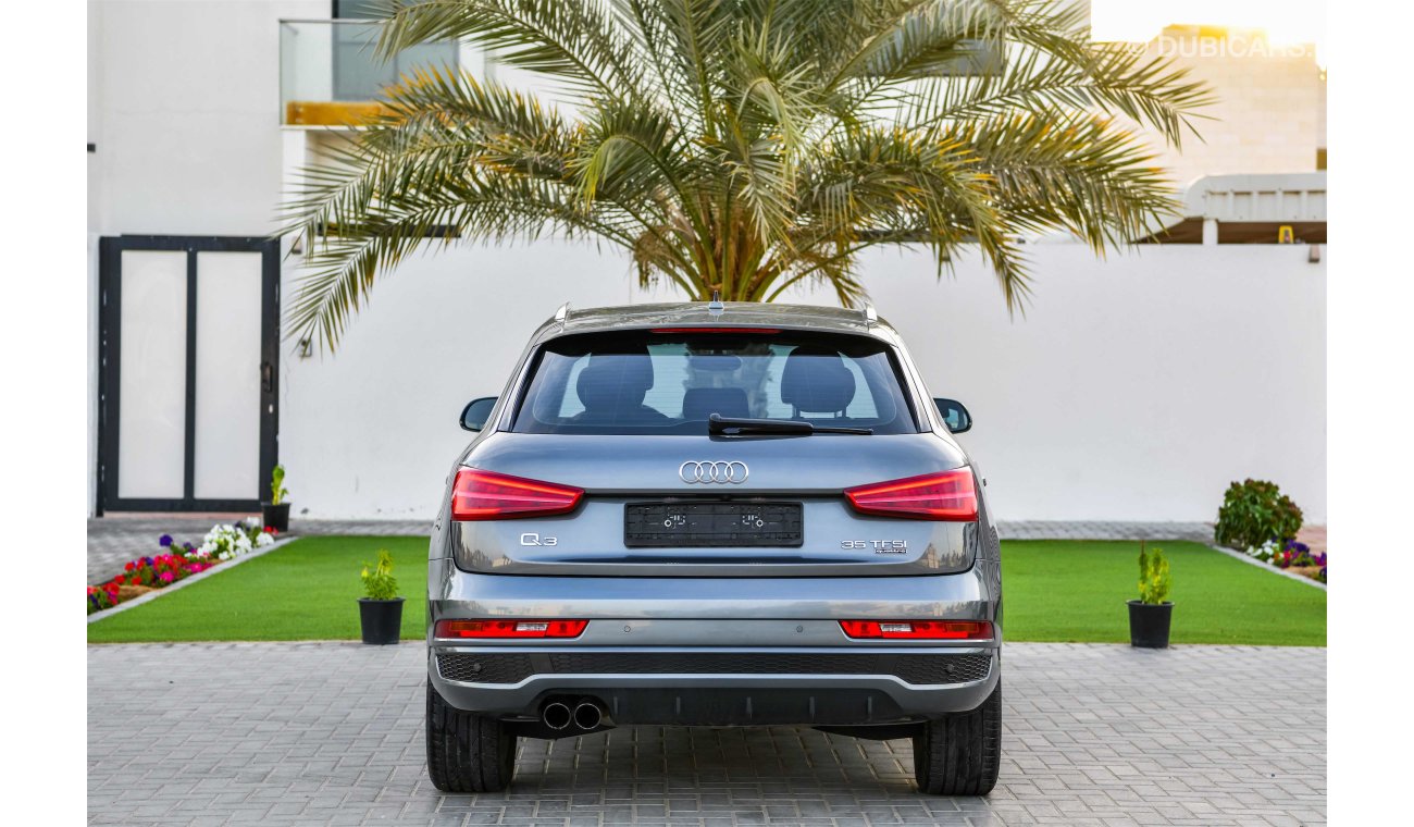 Audi Q3 35TFSI Quattro S-Line- 2016 - Under Agency Service Contract - AED 2,036 per month - 0% Downpayment