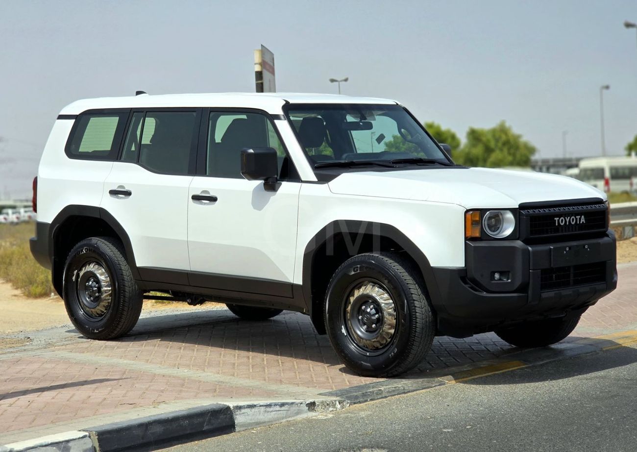 تويوتا برادو TOYOTA PRADO PETROL 2.4T - URBAN - E - FULLY BASIC - 2025 MODEL - WHITE INSIDE BLACK - OMANI