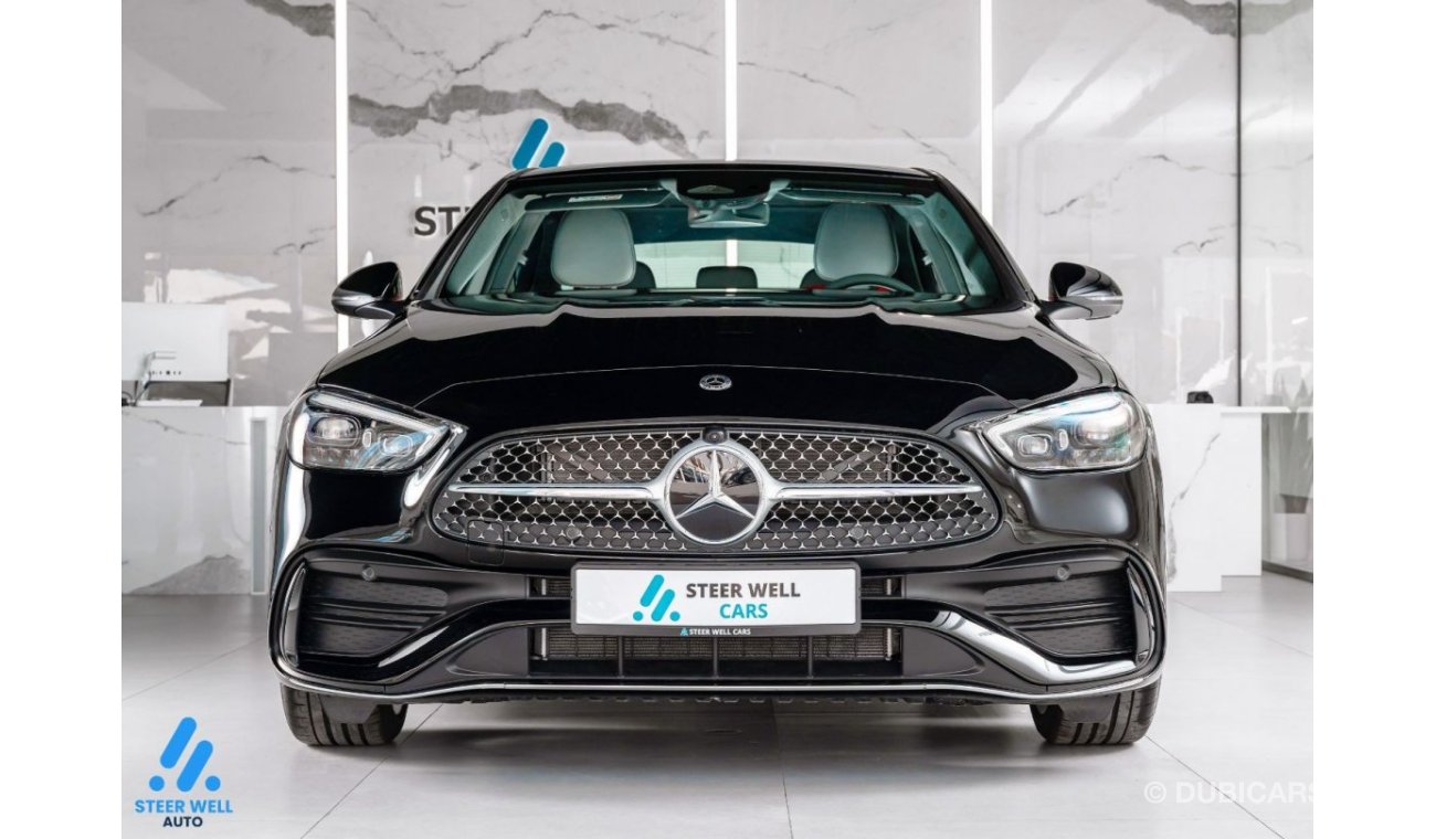 Mercedes-Benz C200 AMG 2024 Premium Plus 5 years agency warranty + Service 105k KM - GCC Specs