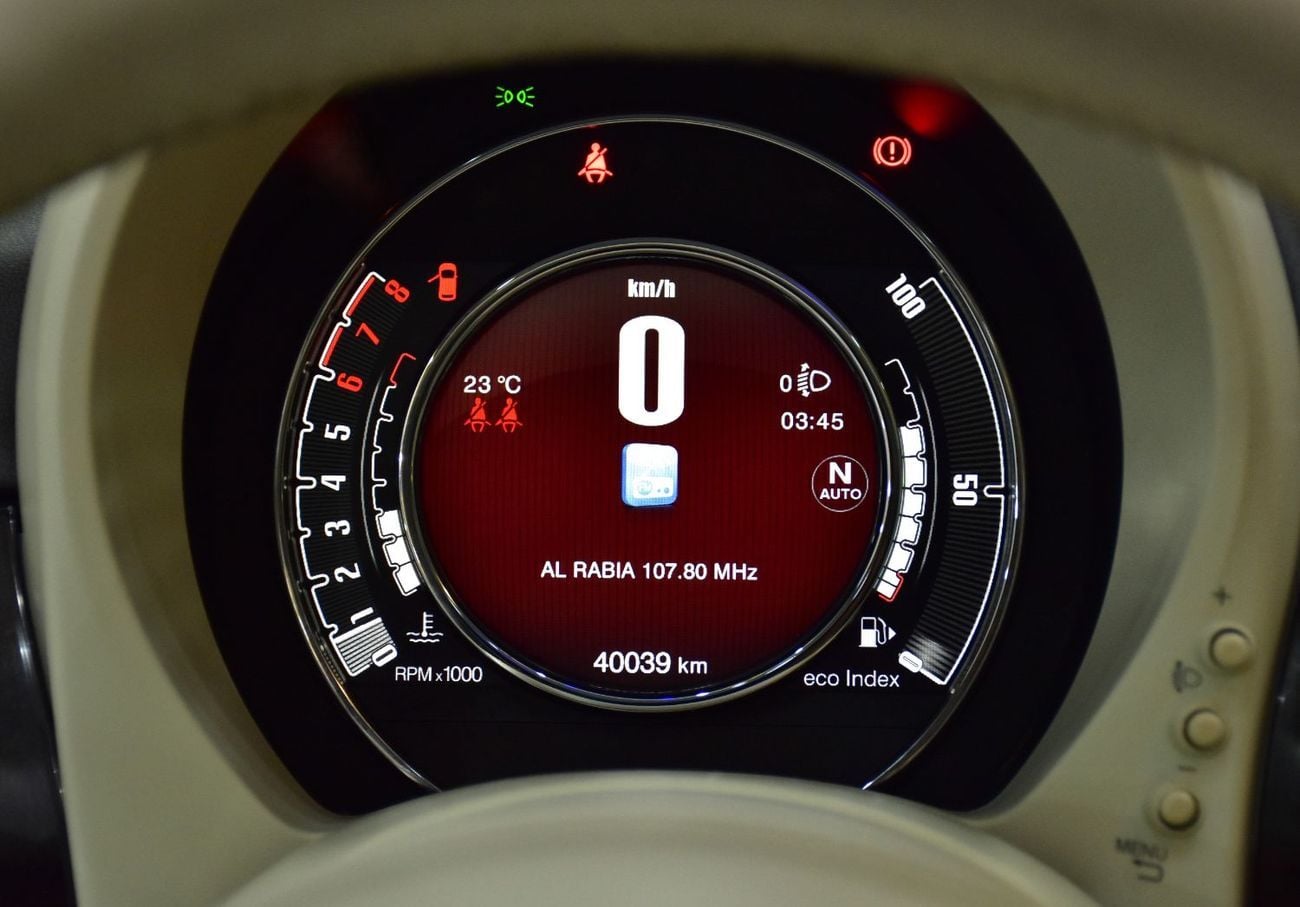 Fiat 500 EXCELLENT DEAL for our Fiat 500 Dolcevita ( 2023 Model ) in Black Color GCC Specs