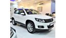 Volkswagen Tiguan With SERVICE HISTORY! Volkswagen Tiguan 2.0 TSI 4 Motion 2012 Model!! in White Color! GCC Specs