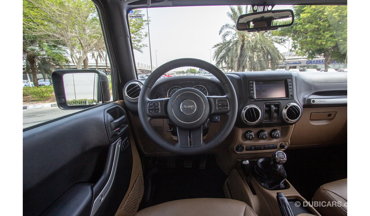 جيب رانجلر JEEP WRANGLER SAHARA - 2017 - GCC - ZERO DOWN PAYMENT - 1560 AED/MONTHLY - AL FUTTAIM WARRANTY