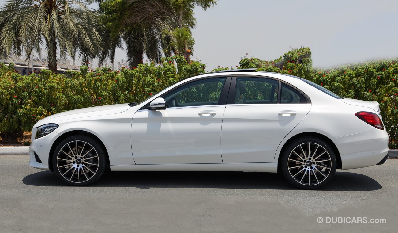 Mercedes-Benz C200 2020 AMG, GCC, 0km with 2 Years Unlimited Mileage Warranty + 3Yrs Service @EMC