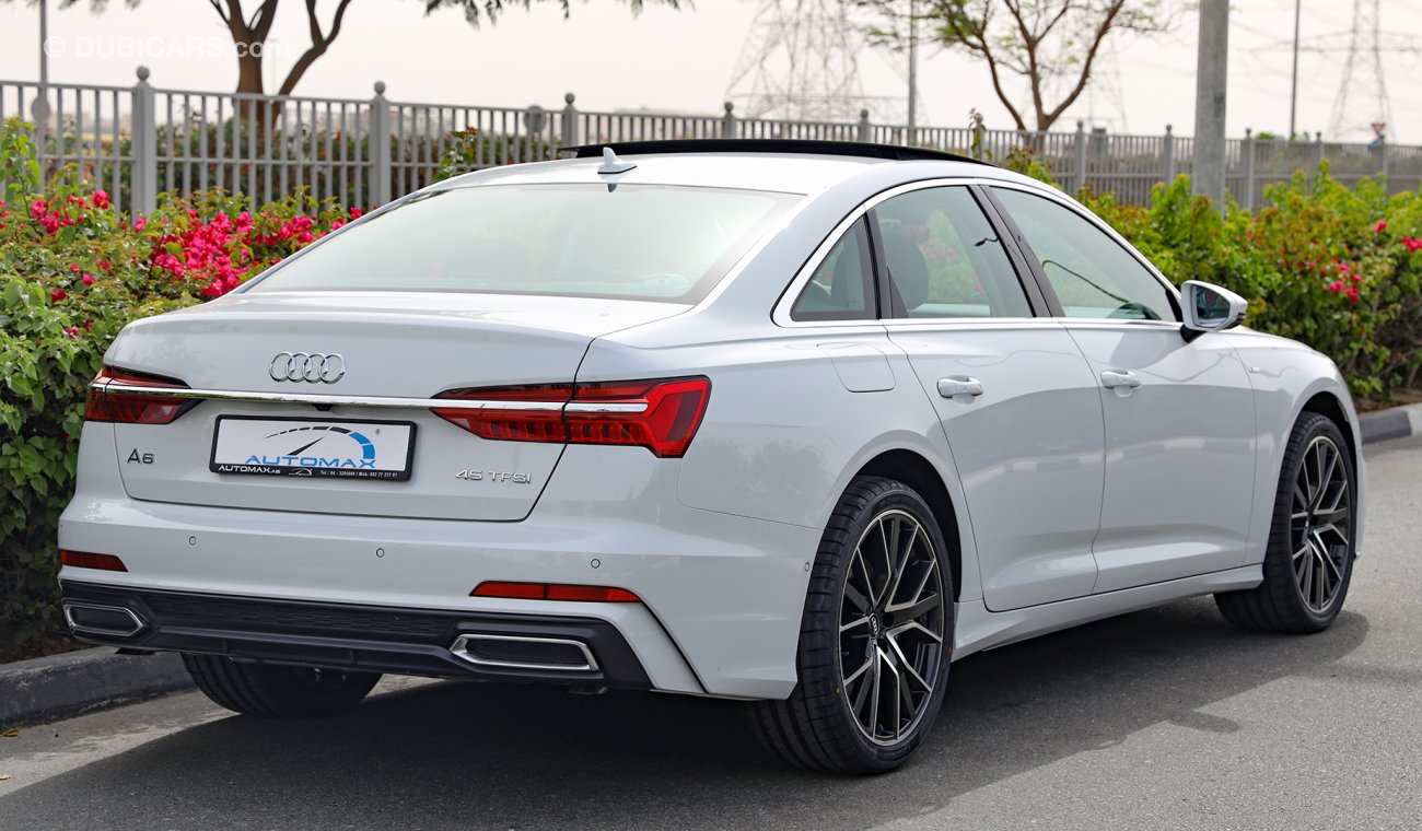 أودي A6 S-Line 2021 Premium 45 TFSI 0km w/3 Yrs Ultd Miles and 5 Yrs or 75K KM Svcs @ Dealer.