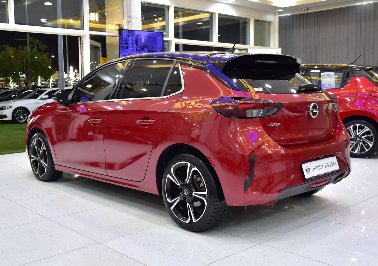 Opel Corsa ELEGANCE EXCELLENT DEAL for our Opel Corsa 1.2L ( 2023 Model ) in Red Color GCC Specs