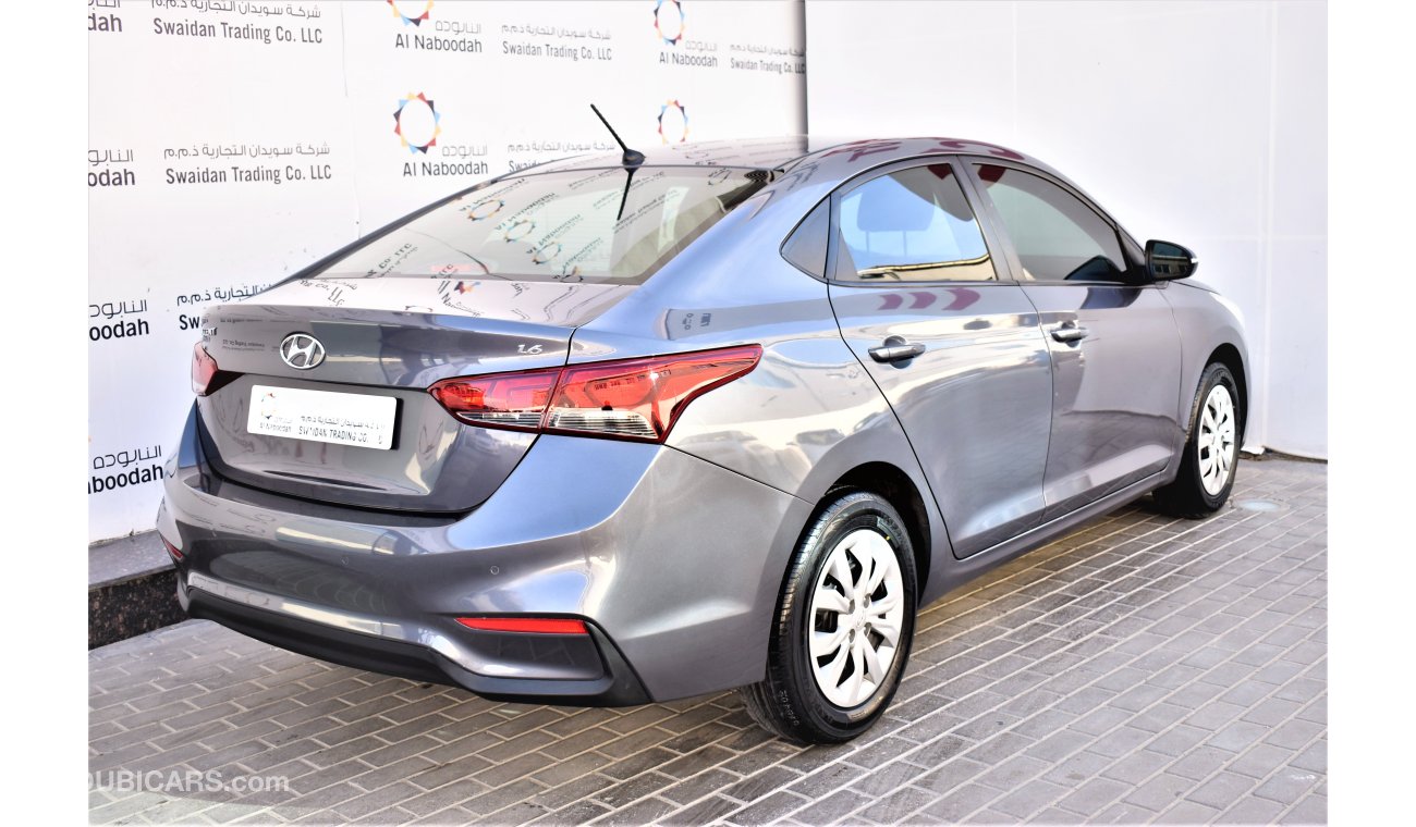 Hyundai Accent AED 938 PM | 1.6L GL GCC DEALER WARRANTY