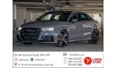 أودي RS3 Audi RS3 (NARDO GREY) 2018 GCC under Agency Warranty with Zero Down-Payment.