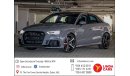 Audi RS3 Audi RS3 (NARDO GREY) 2018 GCC under Agency Warranty with Zero Down-Payment.