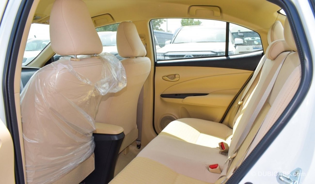 تويوتا يارس E S/D 1.5 E PETROL A/T FABRIC SEATS SEDAN WITH GCC SPECS EXPORT ONLY