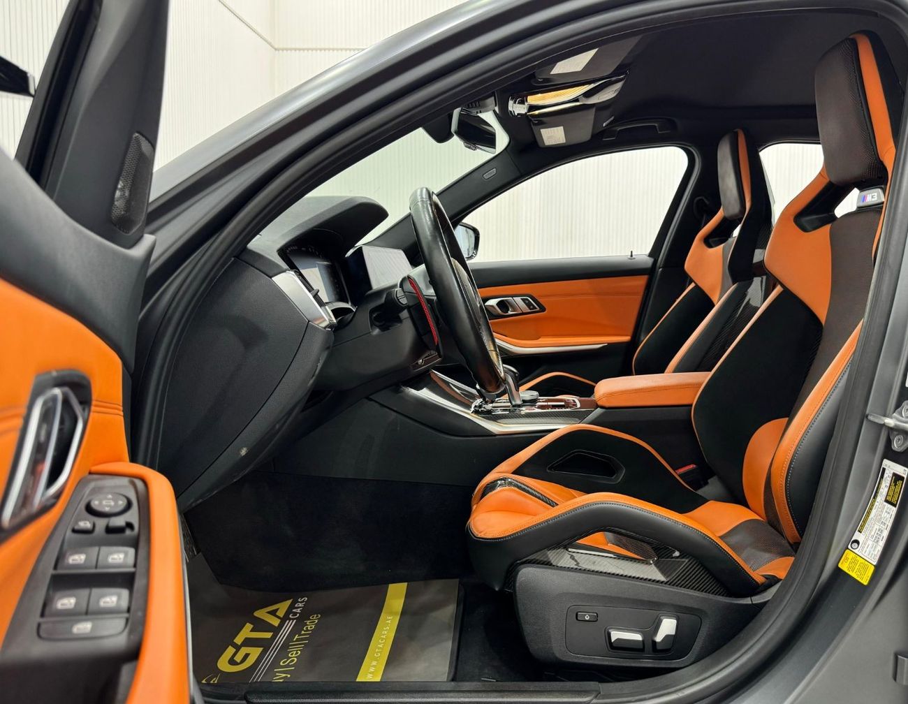 بي أم دبليو M3 Competition 3.0L 2021 BMW M3 Competition, Warranty, Service History, Carbon Fiber Package, Full Opti