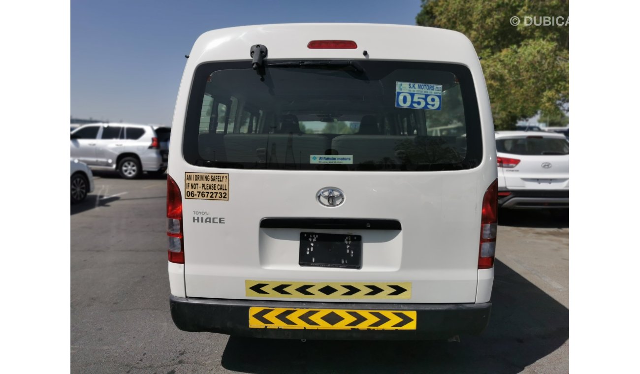 Toyota Hiace 2.7L, Petrol, M/T, AirBag, Power Lock, Power Window, 14 Seats. Front & Rear AC, LOT-728