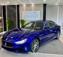 Maserati Ghibli S Q4 3.0L (345 HP) AMAZING BLUE COLOR MASERATI GHIBLI SQ4 V6 || GCC || FREE ACCIDENT || HIGHEST CATE
