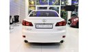 Lexus IS300 ( ONLY 87000 KM & With SERVICE HISTORY ) Amazing Lexus IS 300 2008 Model!! in White Color! GCC Specs