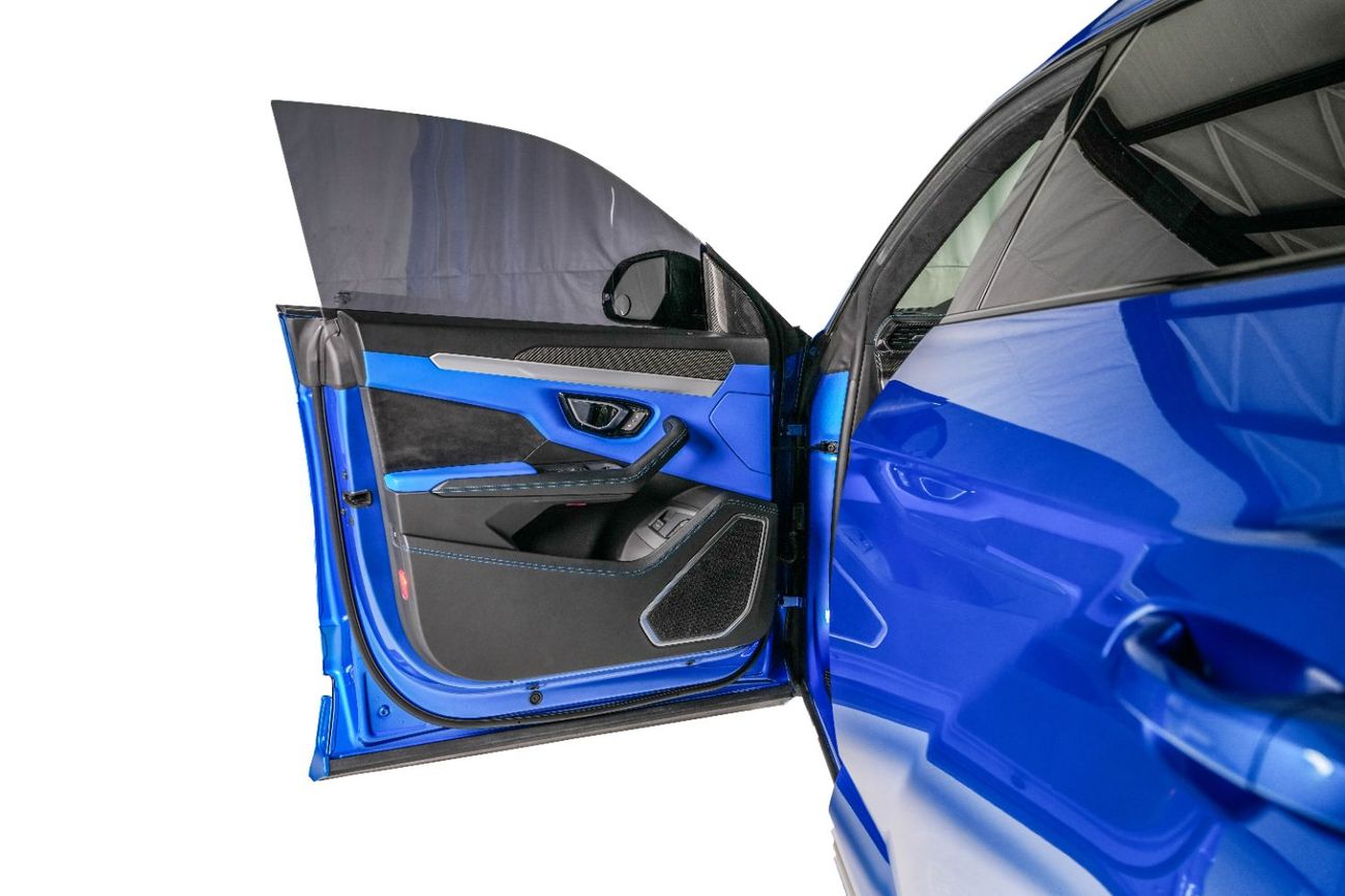 Lamborghini Urus STD 4.0T V8 Blue Eleos-Lamborghini Warranty-Full Carbon Fiber Interior-Bi-Colour Leather