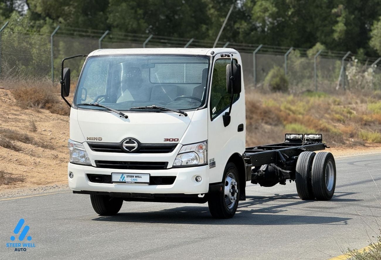 Hino 300 STD 2019 916 Truck, 4.0L RWD Bare Chassis—Diesel—Good Performance—Book now!
