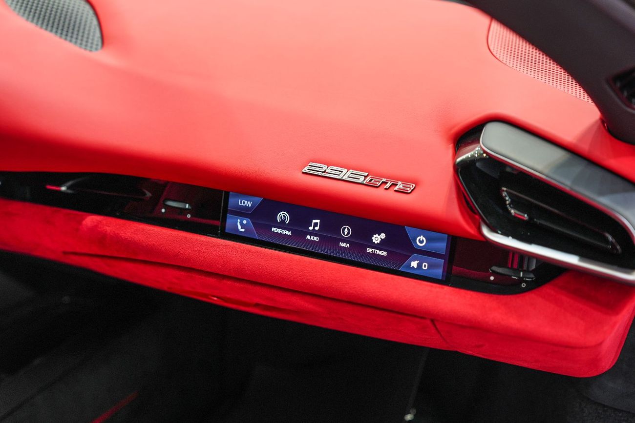 Ferrari 296 GTB 3.0T V6 PHEV Carbon Fiber Interior, Passenger Display, Dealer Warranty + Service!!