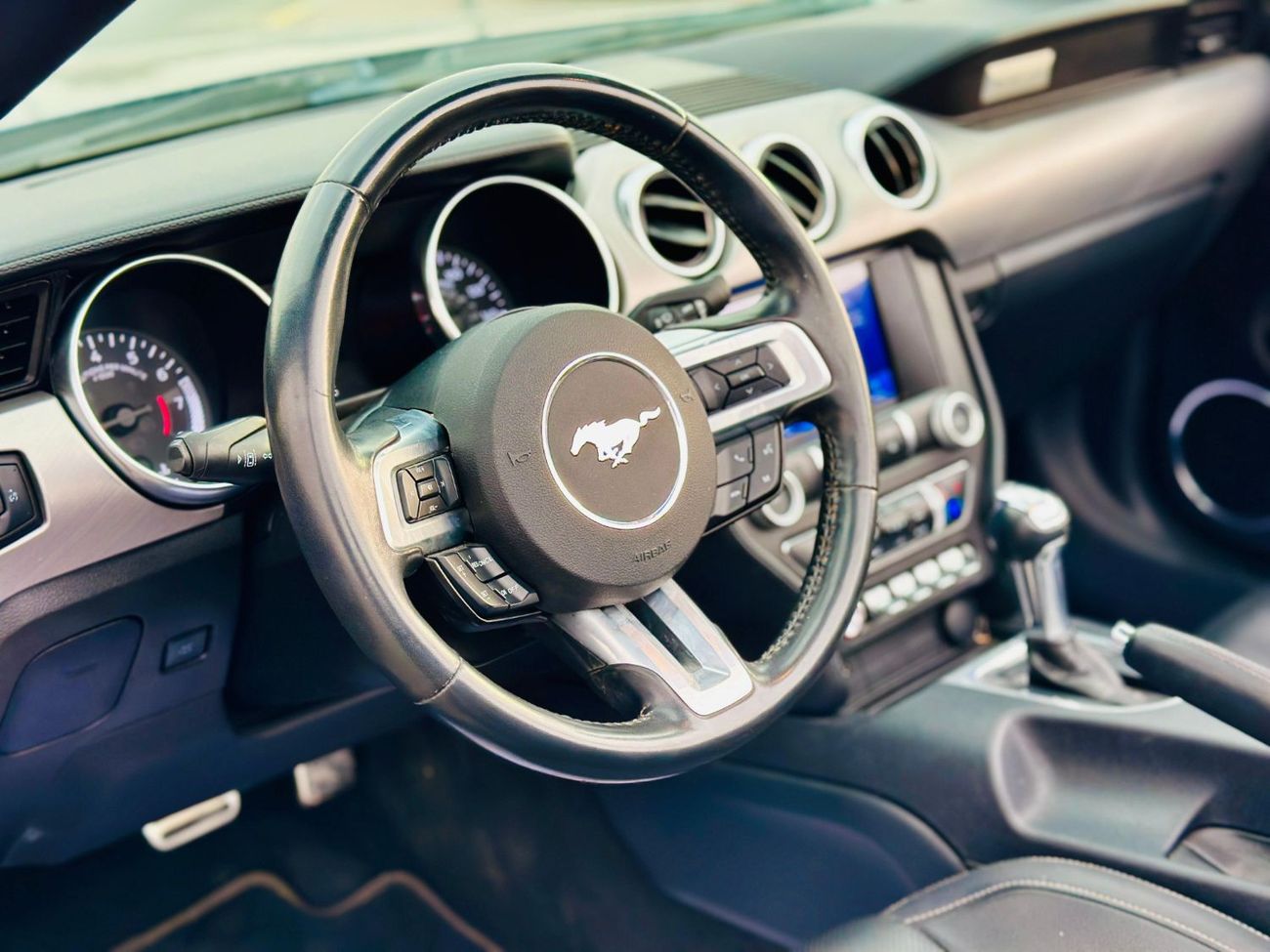 فورد موستانج Ecoboost Convertible | Monthly 1300/- | 0% DP | Lane Assist | Touch Screen | # 02915