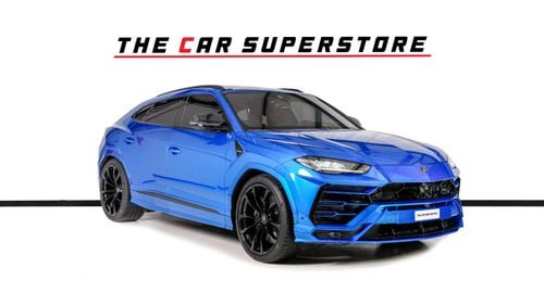 Lamborghini Urus STD 4.0T V8 Blue Eleos-Lamborghini Warranty-Full Carbon Fiber Interior-Bi-Colour Leather