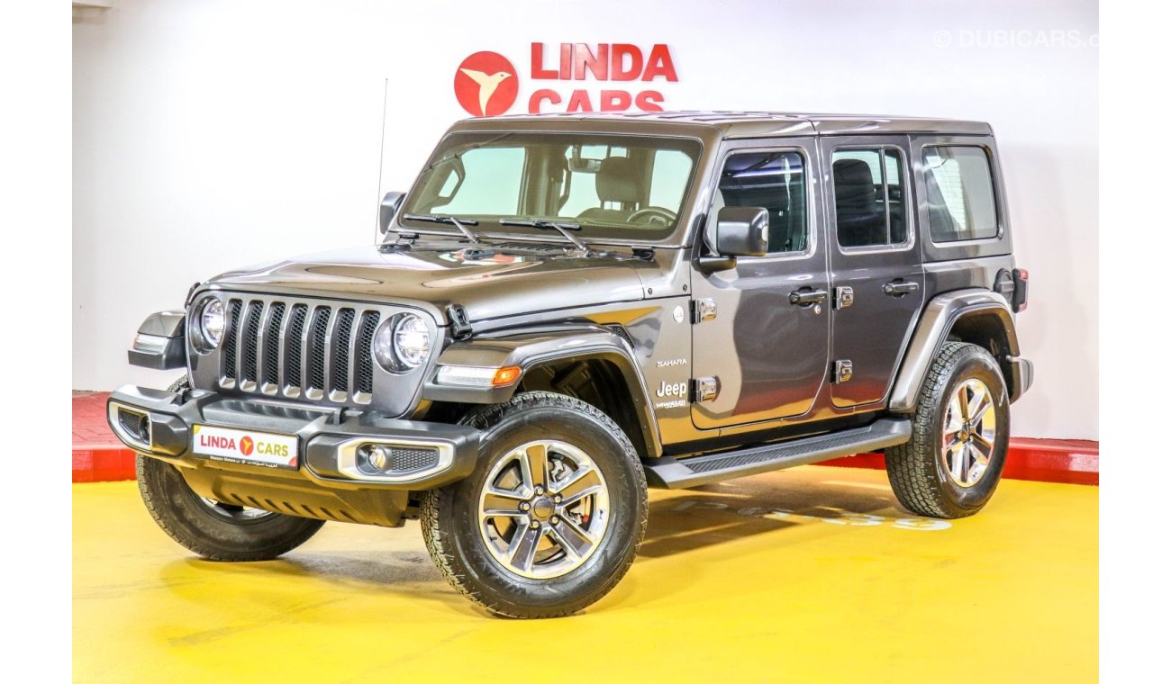 جيب رانجلر Jeep Wrangler Sahara Plus 2019 GCC under Agency Warranty with Zero Down-Payment.