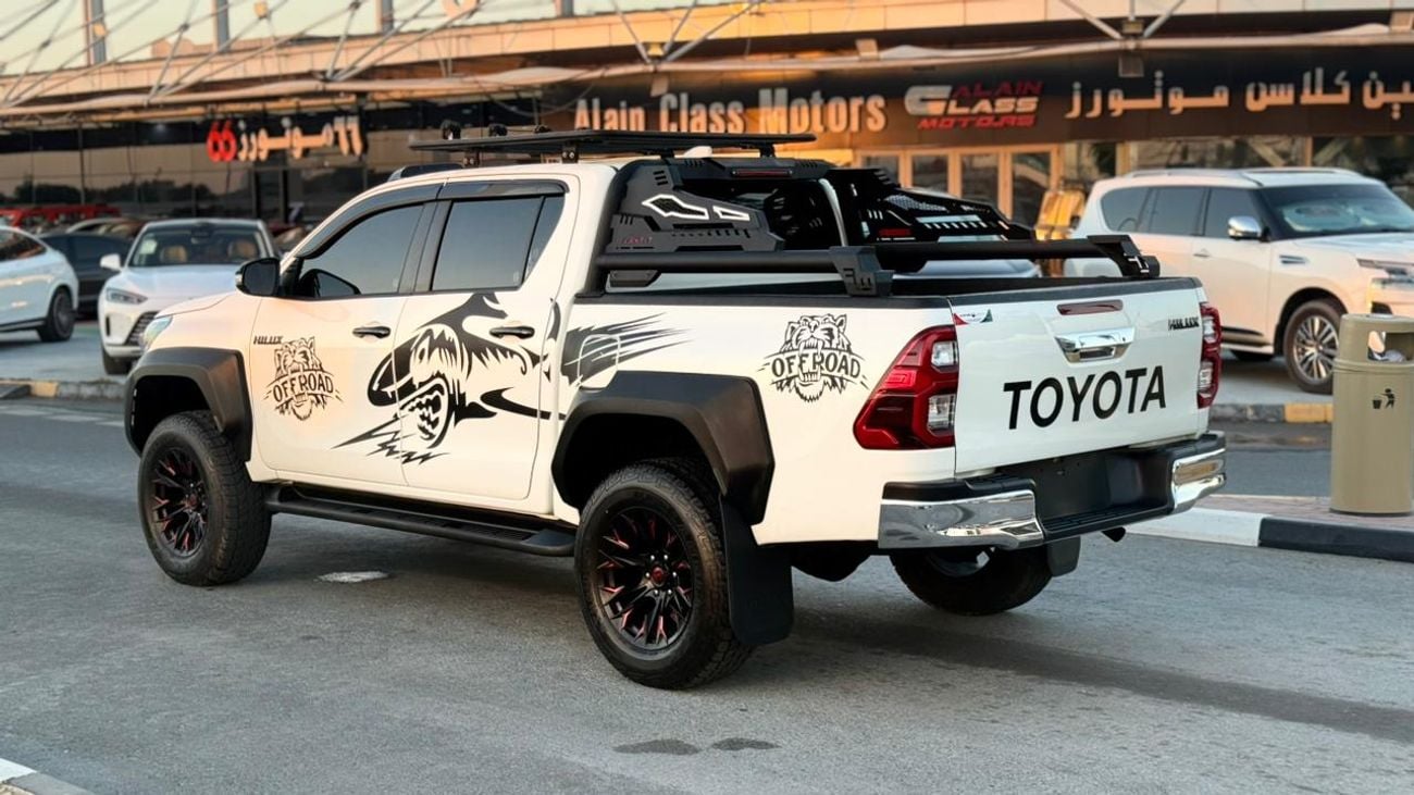 Toyota Hilux 2022 | 2.8L DIESEL | AT | RHD | GR BODY KIT INSTALLED | ROOF CARRIER WITH LED LIGHTS BAR |  ROOF MOU