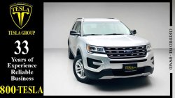 Ford Explorer XLT + LEATHER SEAT + NAVIGATION + CAMERA / GCC / 2016 / UNLIMITED MILEAGE WARRANTY! / 1,059 DHS P.M.