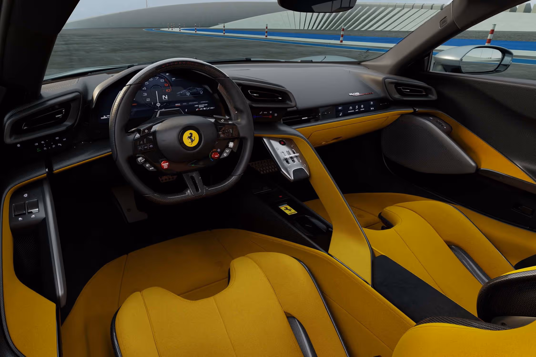 Ferrari 849 Testarossa interior - Cockpit