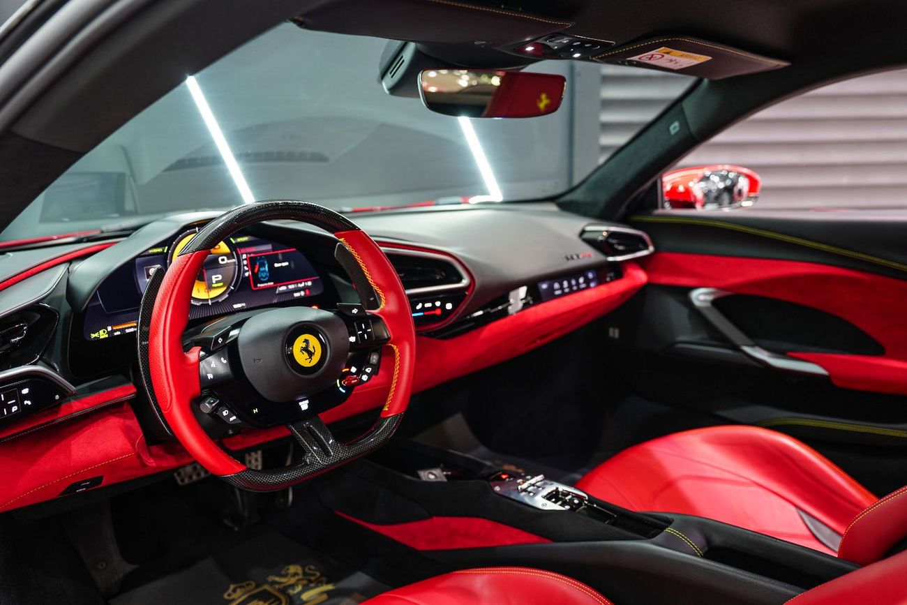 Ferrari 296 GTB 3.0T V6 PHEV 2023 Ferrari 296 GTB, JBL Audio, Carbon Fiber Steering Wheel, Passenger Display, Dealer