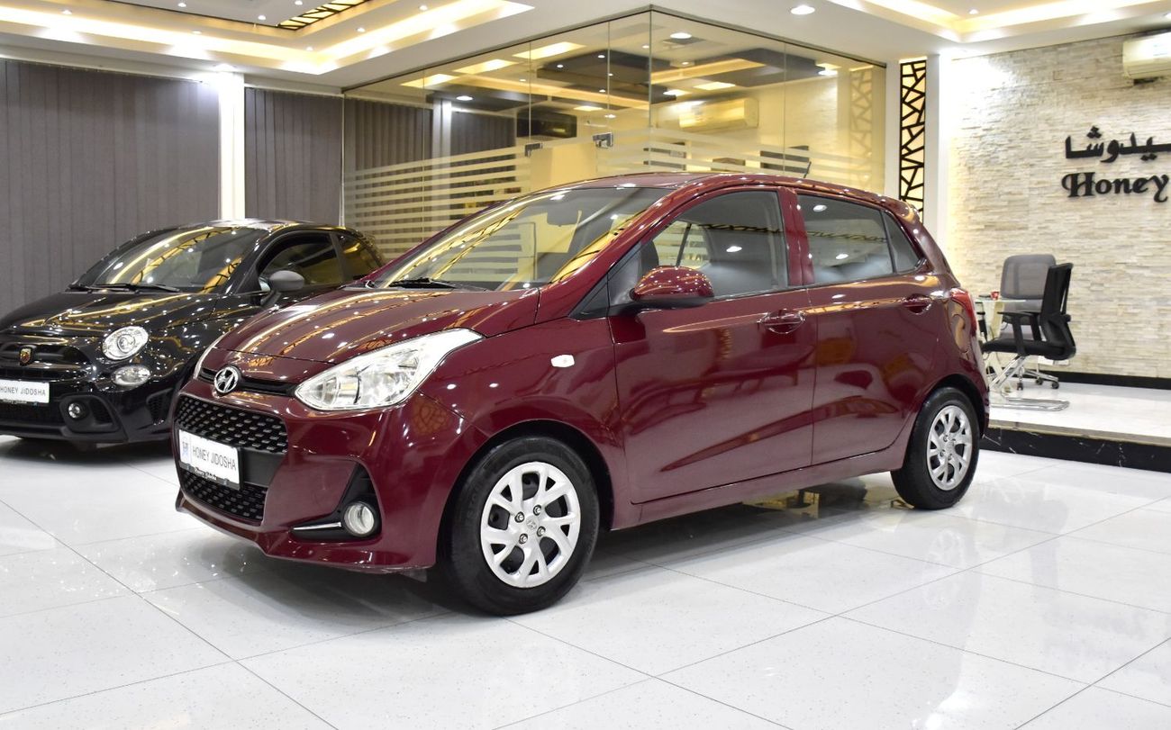 Hyundai Grand i10 EXCELLENT DEAL for our Hyundai Grand i10 ( 2018 Model ) in Red Color GCC Specs