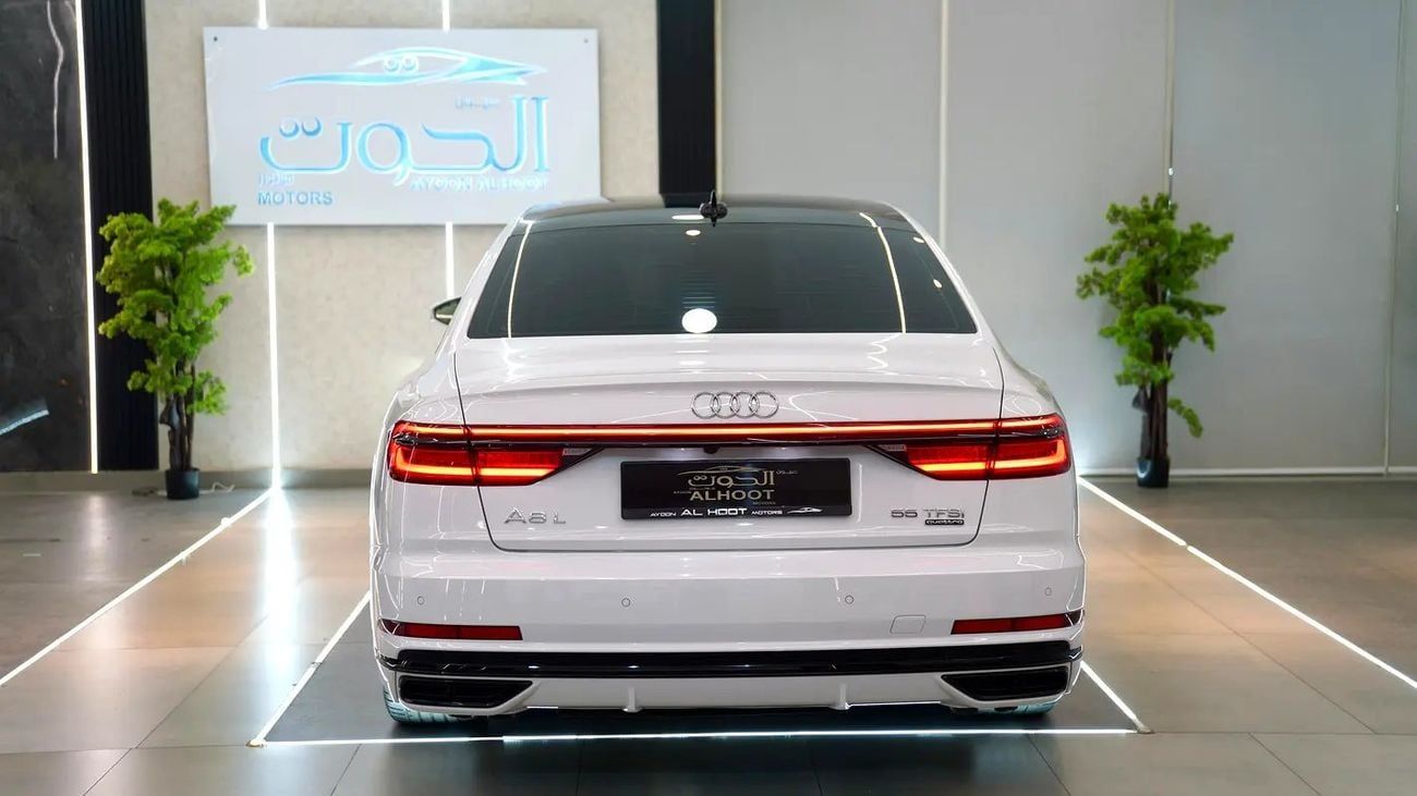 Audi A8 L 55 TFSI quattro 3.0L (335 HP) EXCLUSIVE A8L 55 TFSI V8 || VIP CONSOLE || TOP RANGE || GCC || ACCID