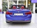 BMW 420i EXCELLENT DEAL for our BMW 420i M-Kit Convertible ( 2019 Model ) in Blue Color GCC Specs