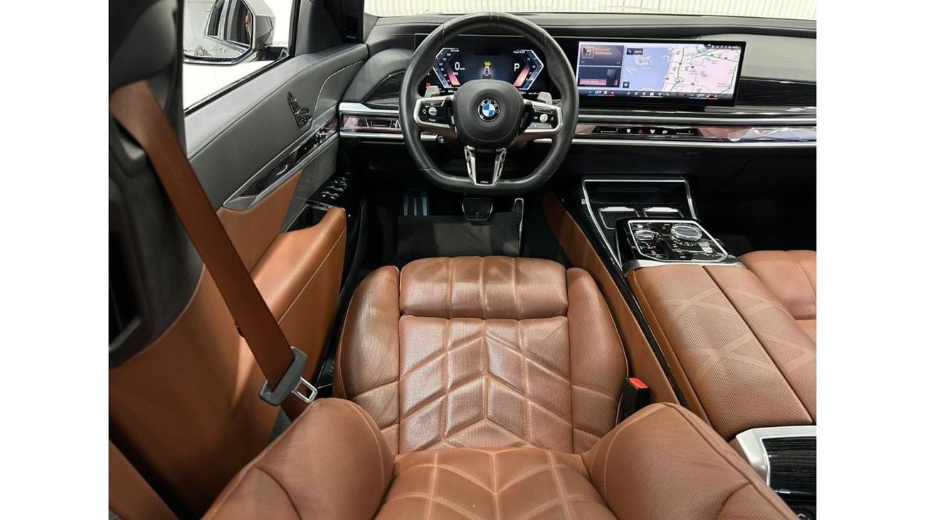 BMW 740Li 2023 BMW 740li M-Sport, Feb 2028 BMW Warranty + Service Pack, Full Options, Low Kms, GCC