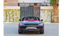 Porsche 718 Boxster 4,093 P.M 0% Downpayment | Full Option | Agency Warranty!