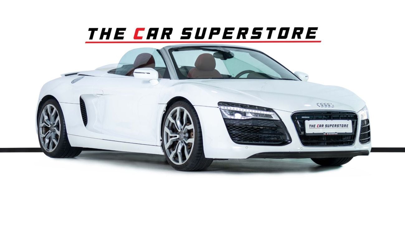 Audi R8 Spyder FSI 4.2L (430 HP) GCC-V8 Naturally Aspirated-Red Interior-Bang Olufsen Sound System