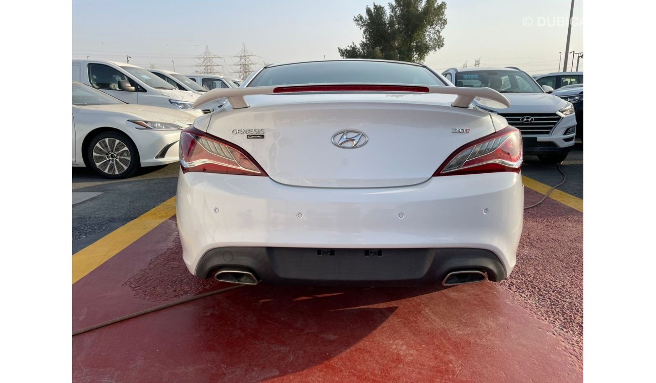 Hyundai Genesis HYUNDAI GENESIS COUPE, 2.0L, WHITE WITH BROWN LEATHER INTERIOR, MODEL 2014 FOR EXPORT